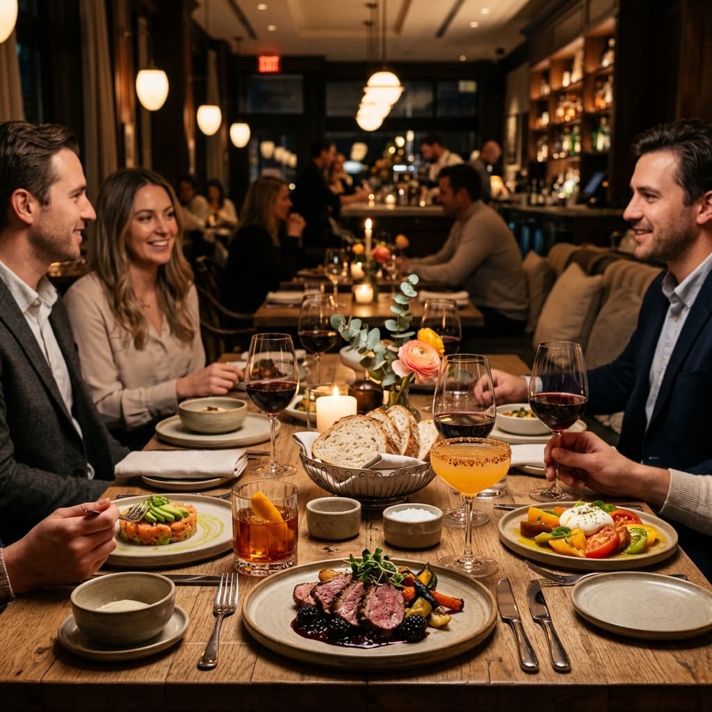 Mouthwatering gourmet restaurant service